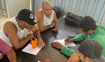 Alunos do projeto Escola Nota 10 em Serra, Espírito Santo
