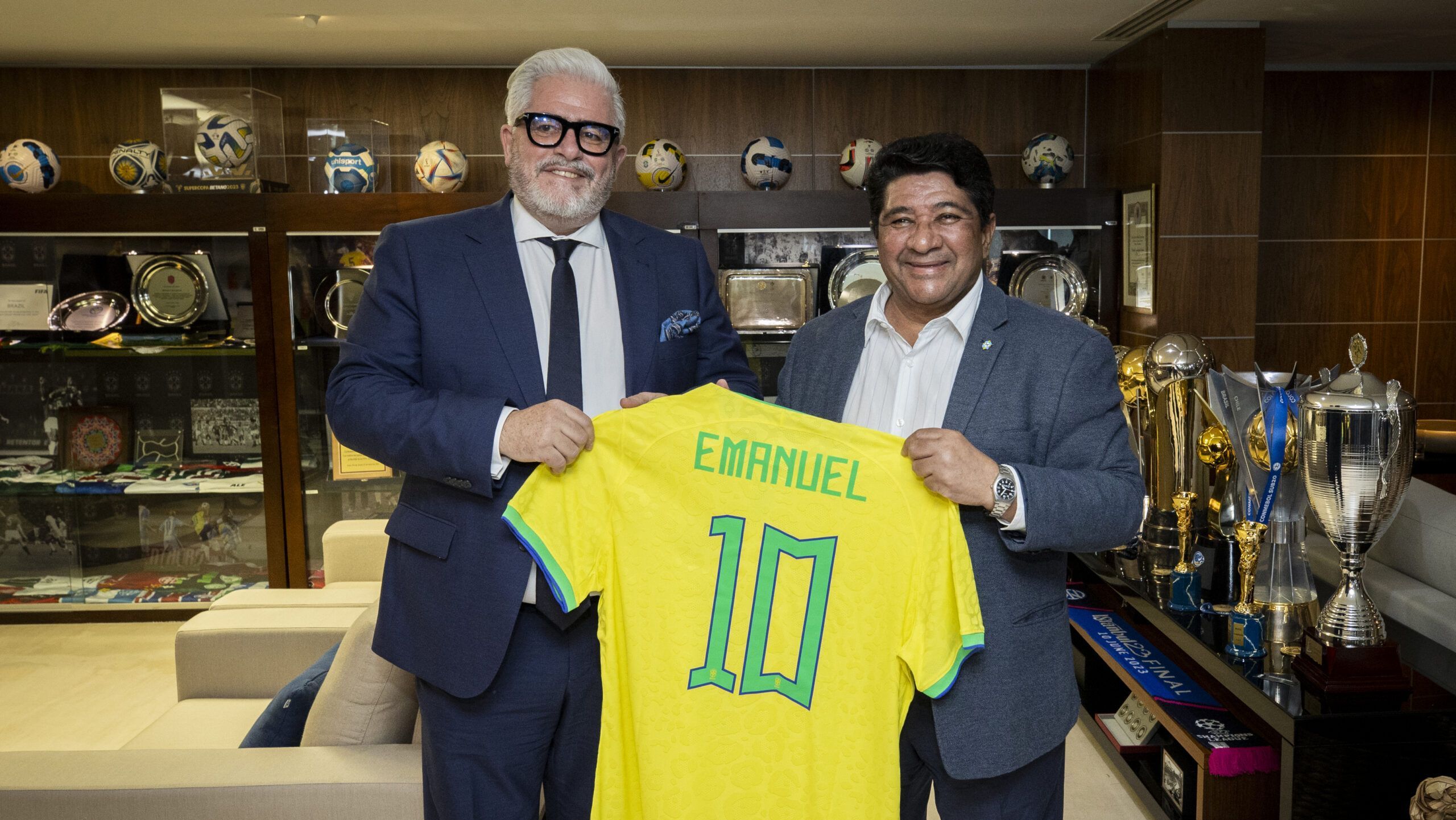 Emanuel Macedo Medeiros (SIGA) e Edinaldo Rodrigues (CBF)