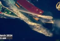 Guarda costeira chinesa ataca navios filipinos com canhões de água
