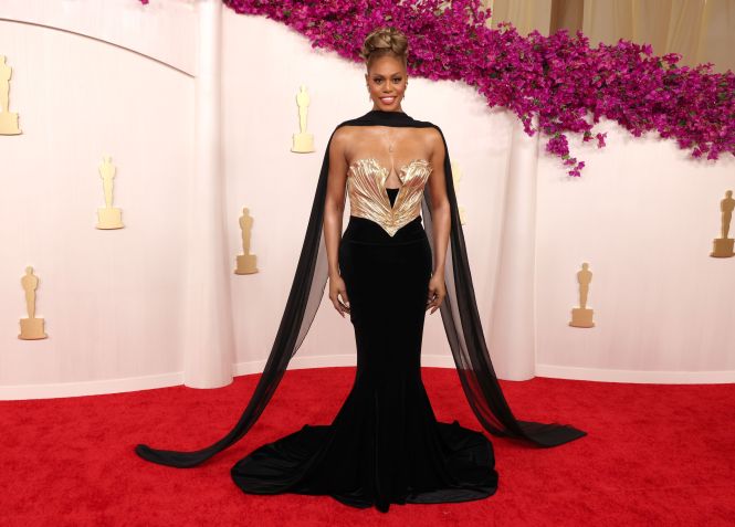 Leverne Cox no tapete vermelho do Oscar 2024 / John Shearer/WireImage