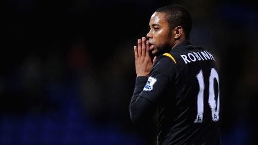Robinho no Manchester City, em 12 de dezembro de 2009, na Inglaterra