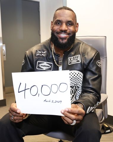 LeBron James ultrapassou 40 mil pontos em temporadas regulares da NBA / @NBA