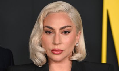 Lady Gaga na sessão fotográfica do filme "Maestro", dirigido por seu amigo e ator Bradley Cooper, em Los Angeles em 12 de dezembro de 2023