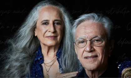 Maria Bethania e Caetano Veloso anunciam turnê em dupla por sete capitais brasileiras