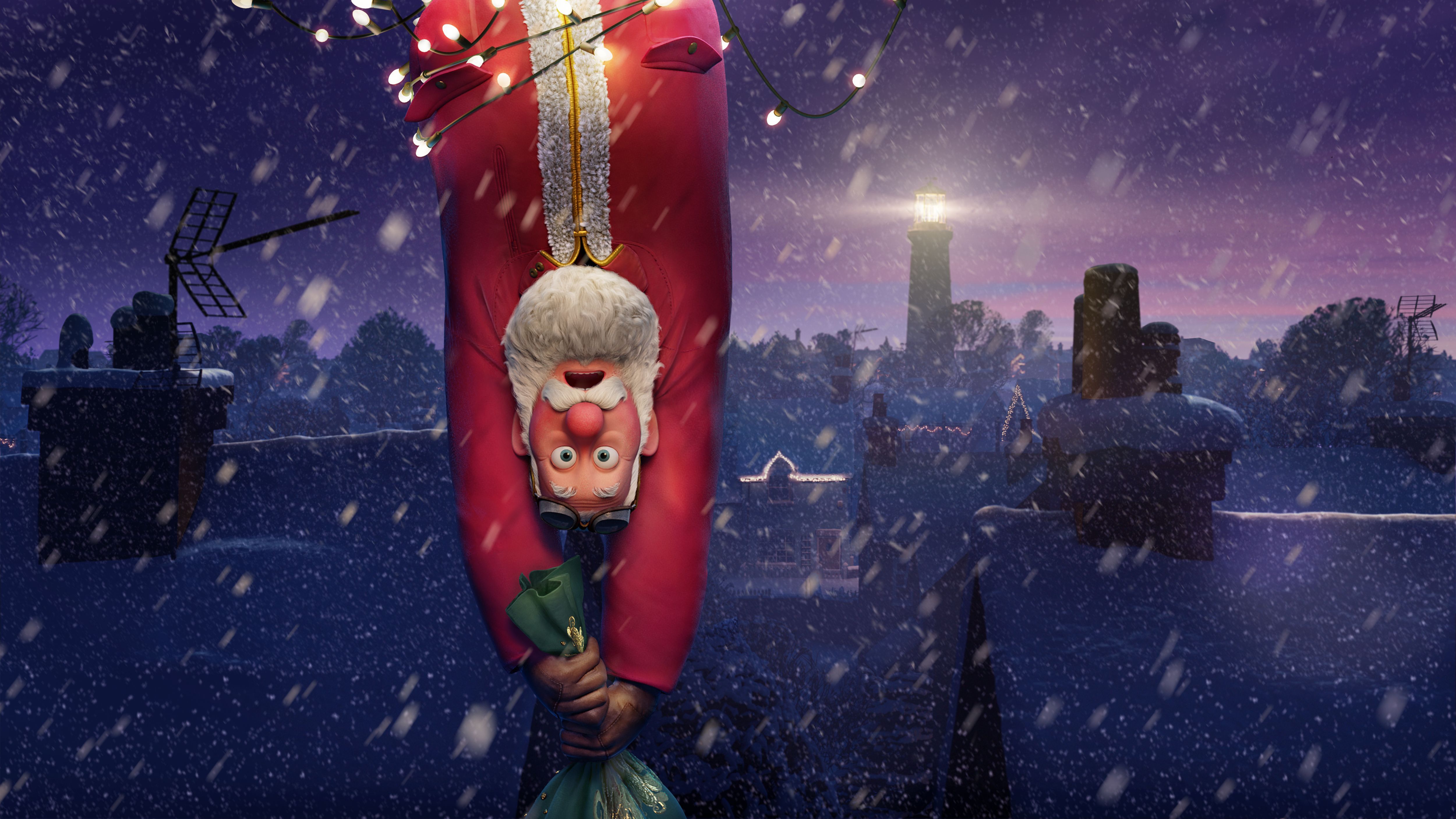 Brian Cox interpreta um Papai Noel em apuros na nova animação natalina da Netflix. / Cortesia da Netflix