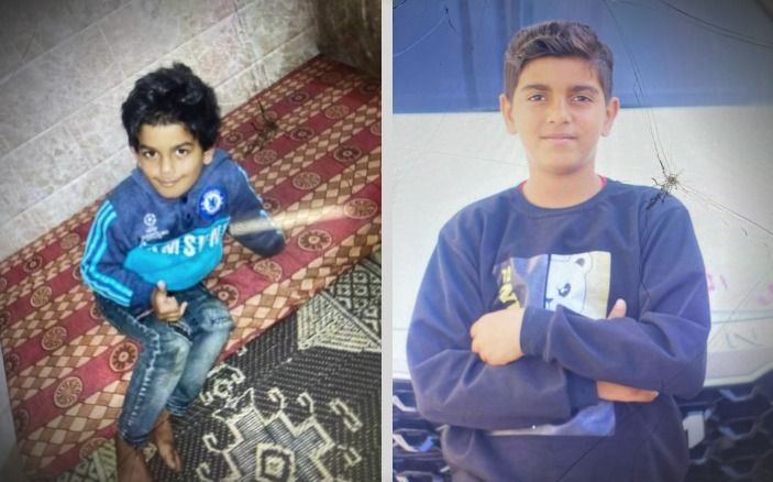 Os irmãos Al-Zain, 10, e Ali, 13, estavam entre os mortos. Cortesia da Família Abu Jibba