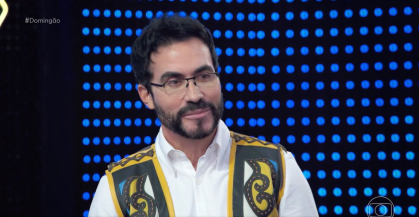 Padre Fábio de Melo no programa "Domingão com Huck" deste domingo (31)