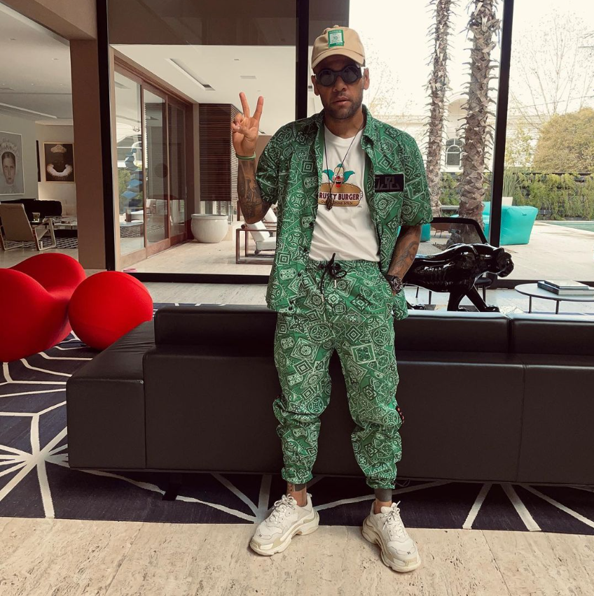 Parte interna da mansão de Daniel Alves, em Barcelona
