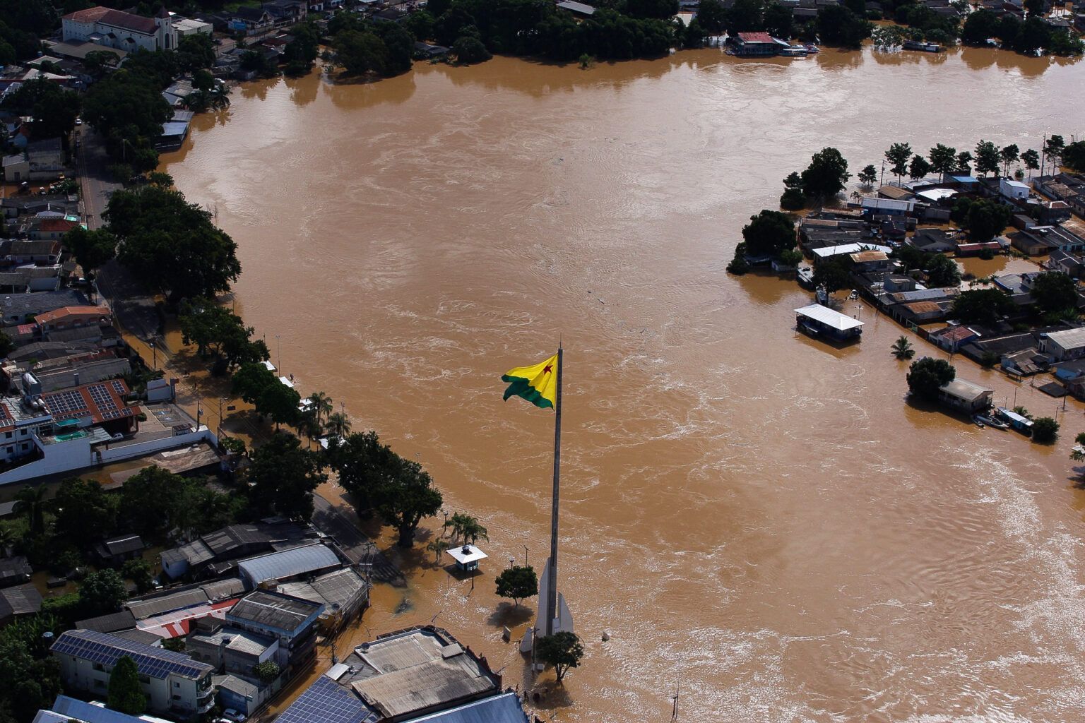 Rio Acre registra segunda maior enchente na capital, no domingo (03).