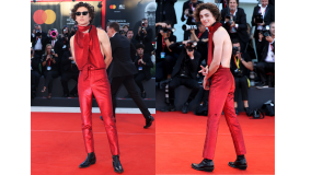Timothée Chalamet no tapete vermelho do 79º Festival Internacional de Cinema de Veneza, na Itália, em em 02 de setembro de 2022