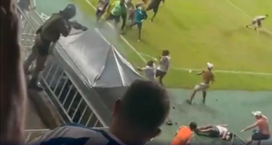 Torcedor ficou desacordado após receber golpe de barra de ferro na cabeça
