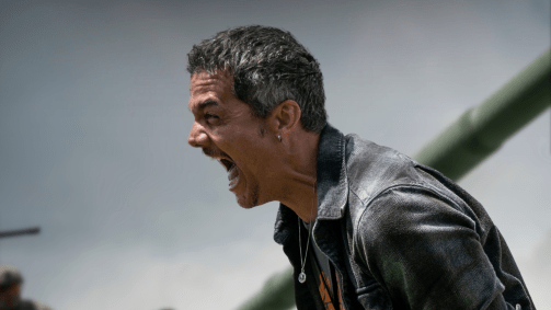 Wagner Moura em pôster do filme "Guerra Civil"
