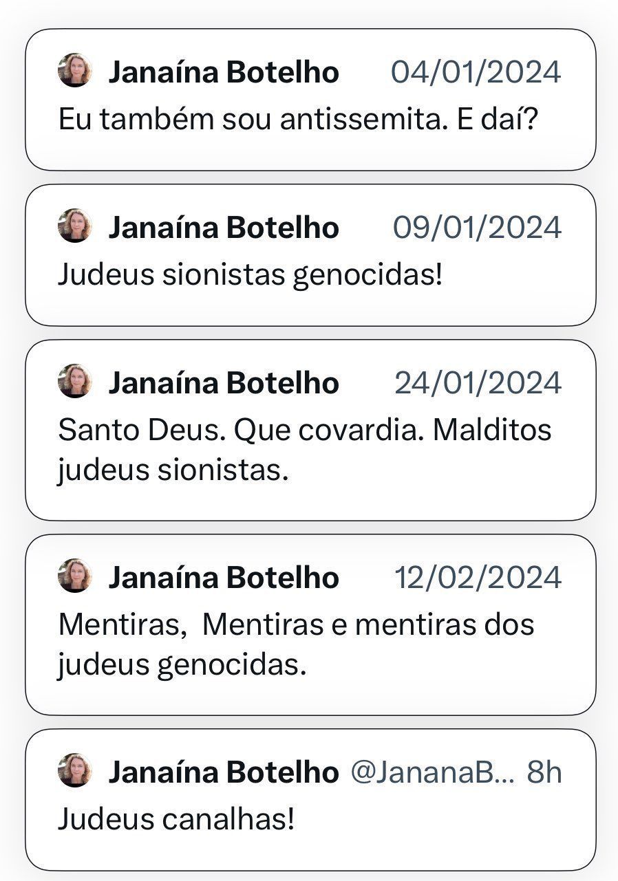Outras postagens citadas no relatório final da Polícia Civil do Rio sobre o caso / Reprodução