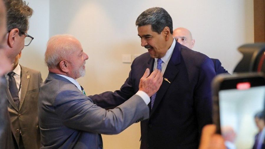 Luiz Inácio Lula da Silva (PT), presidente do Brasil, se reúne com Nicolás Maduro, presidente da Venezuela