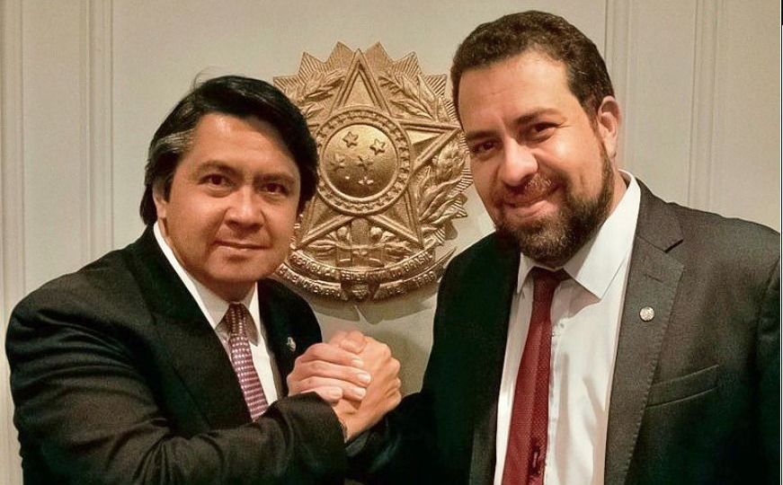 Senador Alexandre Giordano e Guilherme Boulos