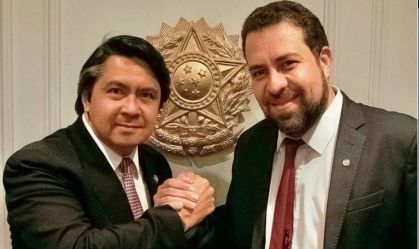 Senador Alexandre Giordano e Guilherme Boulos