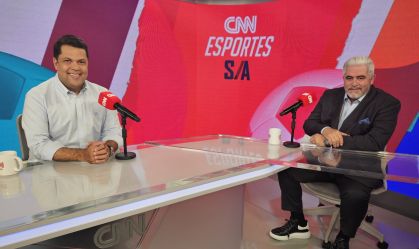 João Vítor Xavier e Emanuel Macedo de Medeiros no CNN Esportes S/A