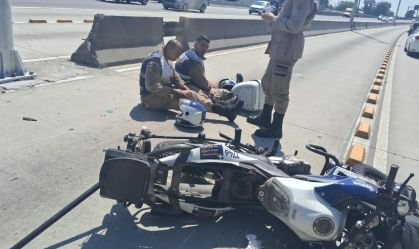 Carro da Alerj atropela agentes da Seop em faixa de BRT e não presta socorro