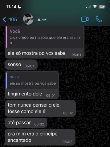 Troca de mensagens entre Kaylane e uma amiga uma semana antes do crime / Reprodução