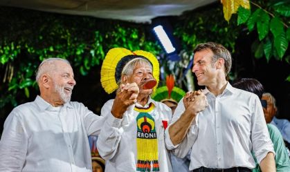 Imagem de destaque do post: Lula defende o prêmio Nobel da Paz para o cacique Raoni