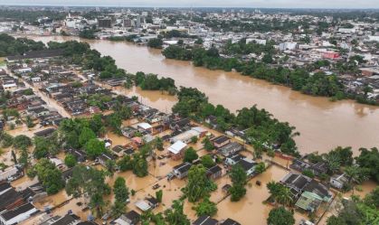 Rio Acre registrou a segunda maior cheia desde 1971