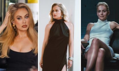 Adele, Angélica e Sharon Stone