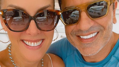 Ana Hickmann e Edu Guedes curtem aniversário de filho da apresentadora