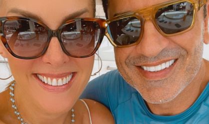 Ana Hickmann e Edu Guedes curtem aniversário de filho da apresentadora