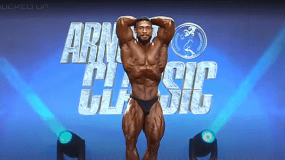 Ramon Dino durante apresentação no Arnold Classic Ohio
