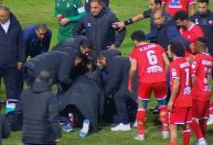 Imagens fortes: jogador sofre parada cardíaca em jogo no Egito