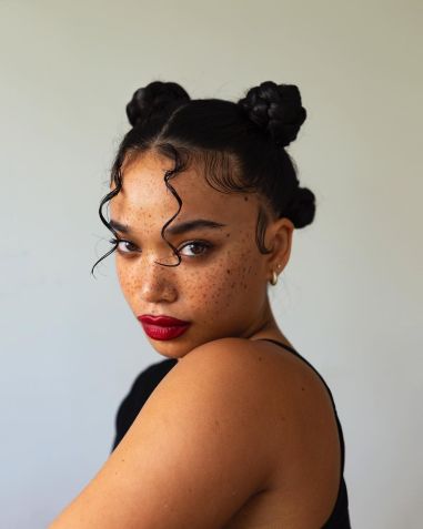 Laulanne Cecilia com Bantu knots / Reprodução/ Instagram