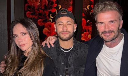 Victoria Beckham, Neymar e David Beckham em Miami