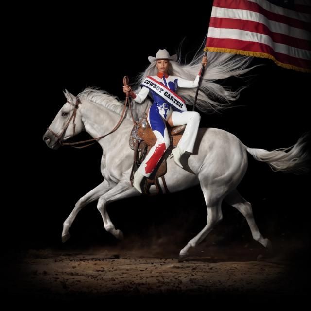Beyoncé na capa do novo álbum, “Cowboy Carter” / Divulgação