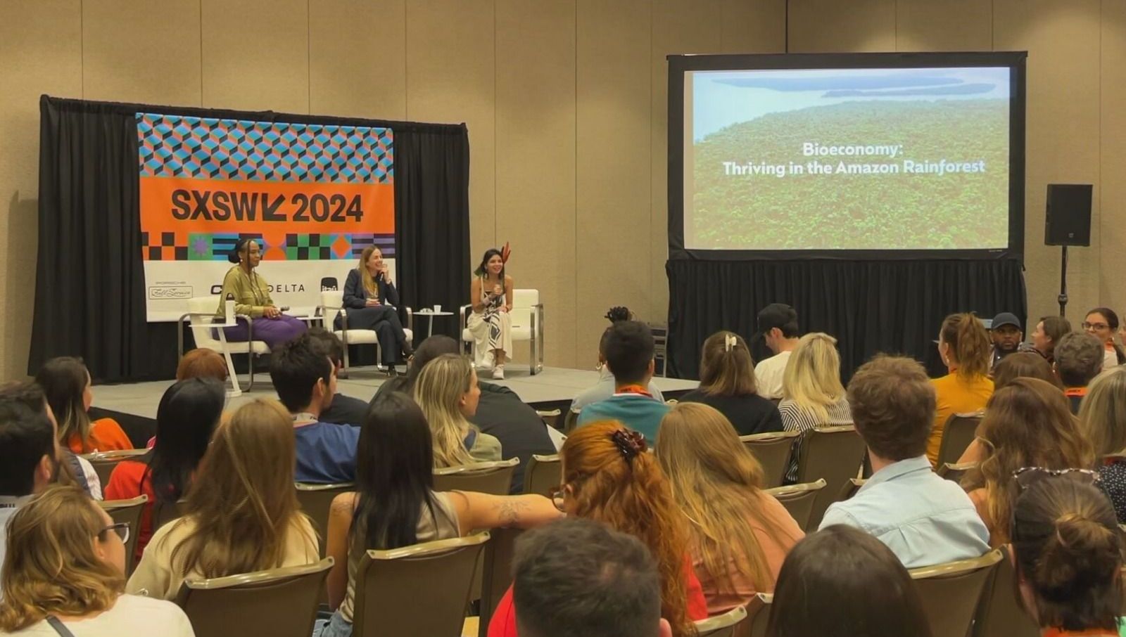 Txai Suruí, liderança indígena de Rondônia, no SXSW