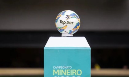 Bola do Campeonato Mineiro de 2024 antes de partida pelo Estadual