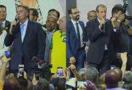Bolsonaro e Valdemar discursam no mesmo palco separados por 22 minutos