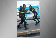 Vídeo: Seguranças de concessionária dos trens trocam socos e saem no tapa em estação no RJ