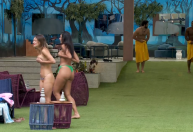 BBB24: Quarto Fada cumpre promessa e membros pulam “seminus” na piscina