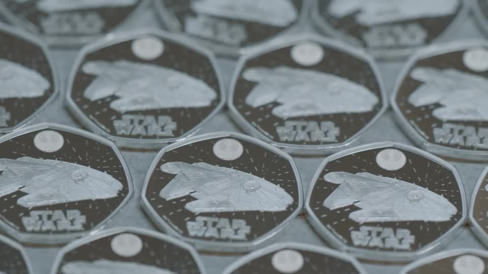 Royal Mint lançu uma moeda especial da saga Star Wars
