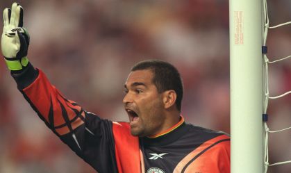 José Luis Chilavert em ação na Copa do Mundo de 1998