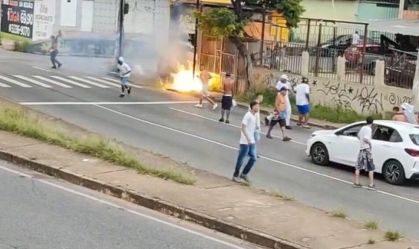 Confusão entre torcedores de Atlético-MG e Cruzeiro