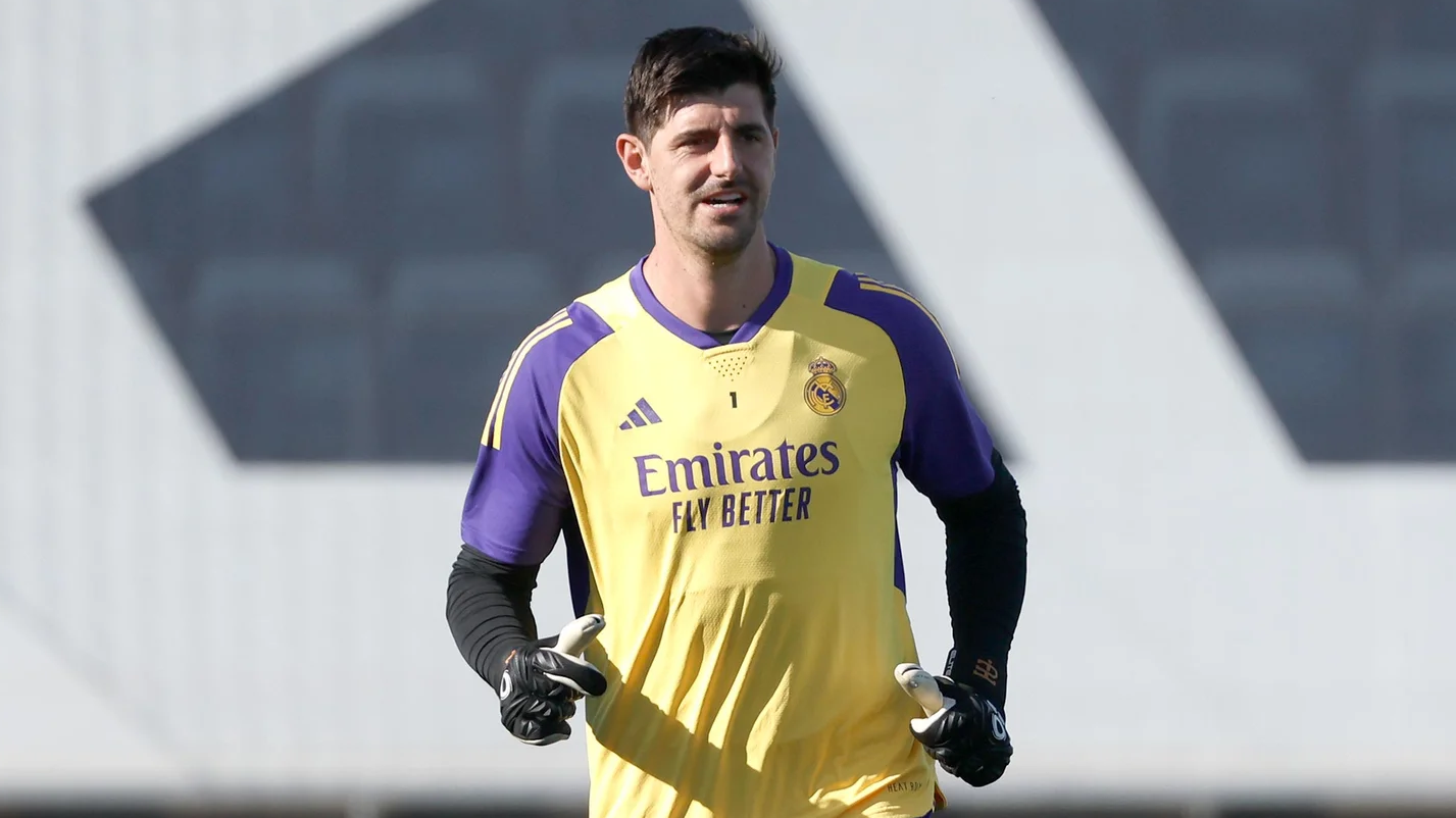 Courtois sofreu lesão grave em treino do Real Madrid
