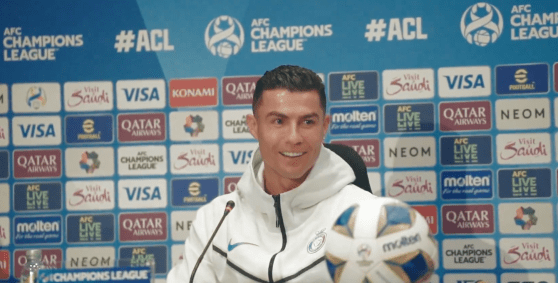 Cristiano Ronaldo em coletiva