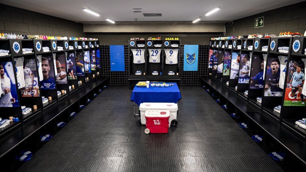 Vestiário da Arena MRV antes de Atlético-MG x Cruzeiro