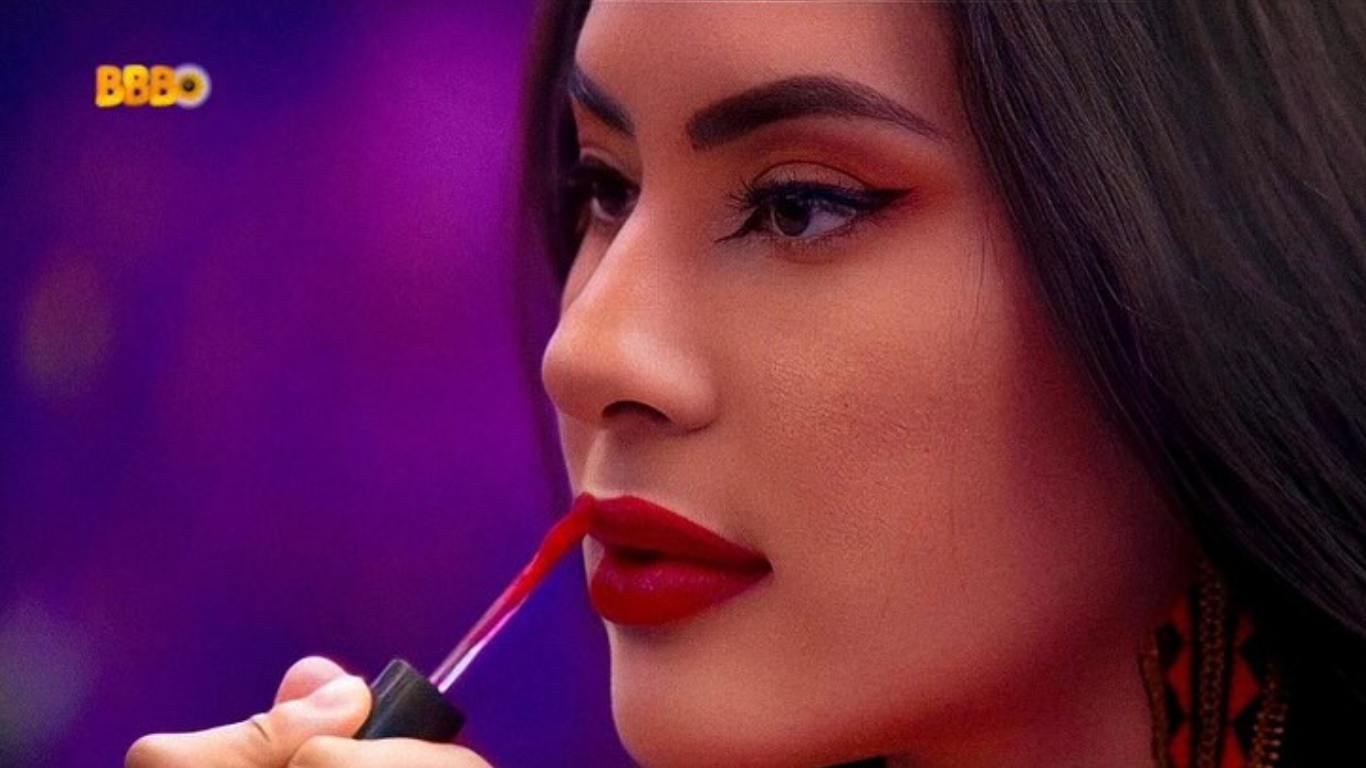 Delineado realizado por Isabelle no BBB 24 / Reprodução/Instagram/Isabelle Nogueira