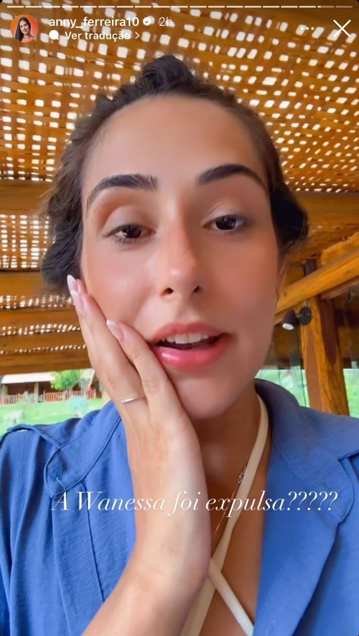 Deniziane disse que não conseguia acreditar que Wanessa havia sido expulsa do BBB 24 / Reprodução/Instagram