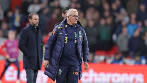 Dorival Jr. em sua estreia como técnico da Seleção Brasileira