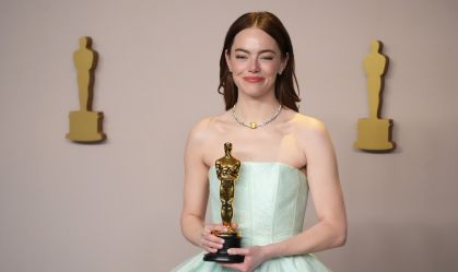 Emma Stone nega ter chamado Jimmy Kimmel de "cretino" após piada no Oscar