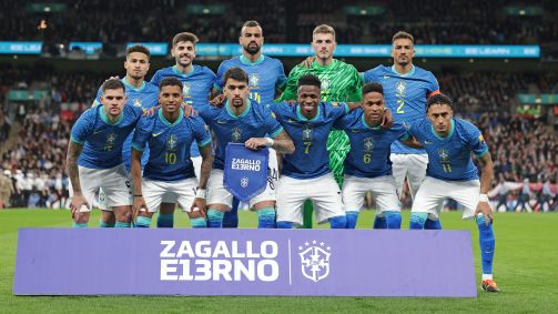 A Seleção Brasileira escalada por Dorival Júnior para sua estreia contra a Inglaterra