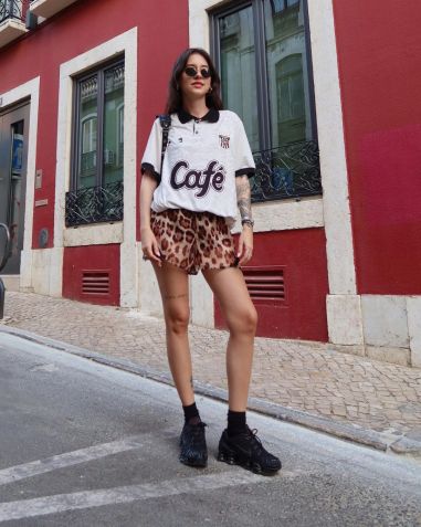 Misture estampas para montar o seu look / Reprodução/Luíza Schiavini/Instagram